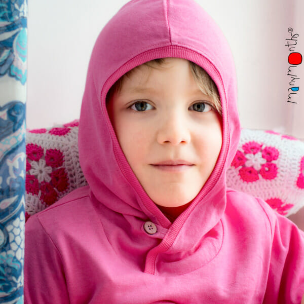 ManyMonths ECO Hooded Kangaroo Top pink – Bild 2