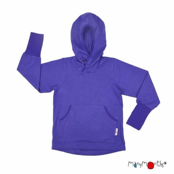 ManyMonths ECO Hooded Kangaroo Top violett