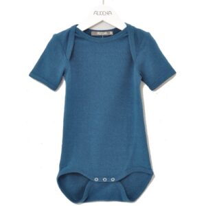 Alkena Bourette-Seiden Body saphir kurzärmlig