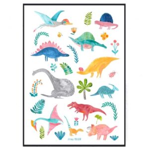Frau Ottilie - Poster Dinosaurier