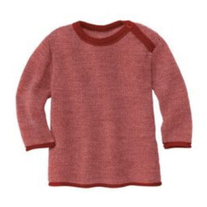 Disana Melange Pullover bordeaux-rose