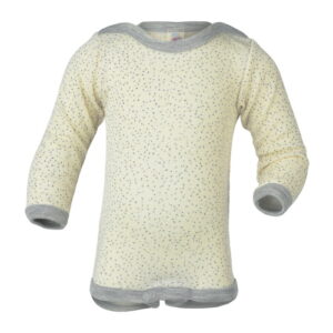 Engel Woll-Seidebody langarm natur (bedruckt)