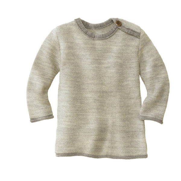 Disana Melange Pullover grau-natur