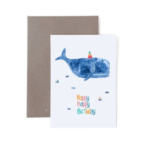 Frau Ottilie - Grusskarte Happy Birthday Wal