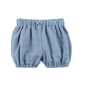 Pure Pure kurze Hose aus Musselin blau mit Sternchen