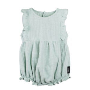 Pure Pure Romper aus Musselin pfefferminz