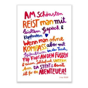 Frau Ottilie - Print DIN A4 Reise