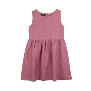 Pure Pure Leinenkleid cassis