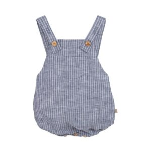 Pure Pure Latzhose Mini jeansblau aus Leinen