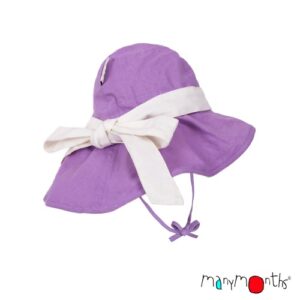 Manymonths Sommermütze Sheer Violet mit Schleife