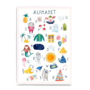 Frau Ottilie - Alphabet weiss