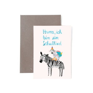 Frau Ottilie - Grusskarte Einschulung