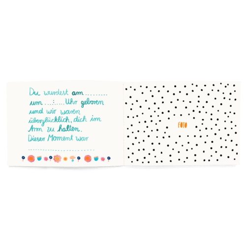 Frau Ottilie - Babybuch *Willkommen kleiner Mensch* – Bild 4