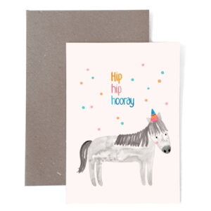 Frau Ottilie - Grusskarte Hip Hip Hooray