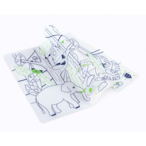 Super Petit Silikon Zeichnungsmatte Wildlife Jungle