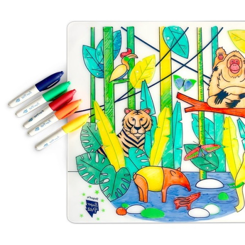 Super Petit Silikon Zeichnungsmatte Wildlife Jungle – Bild 2
