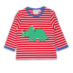Toby Tiger Langarmshirt Triceratops aus Bio-Baumwolle