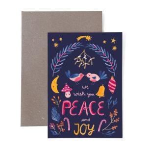 Frau Ottilie - Grusskarte Peace and Joy