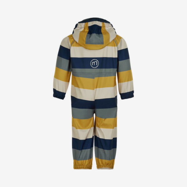 Minymo Softshell Overall gestreift olive navy – Bild 2