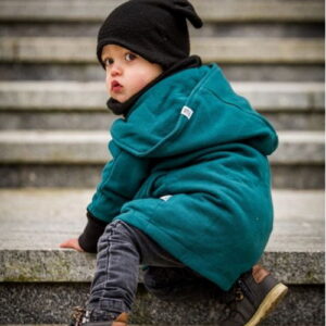 Greyse Kids Coat Hoodie petrol