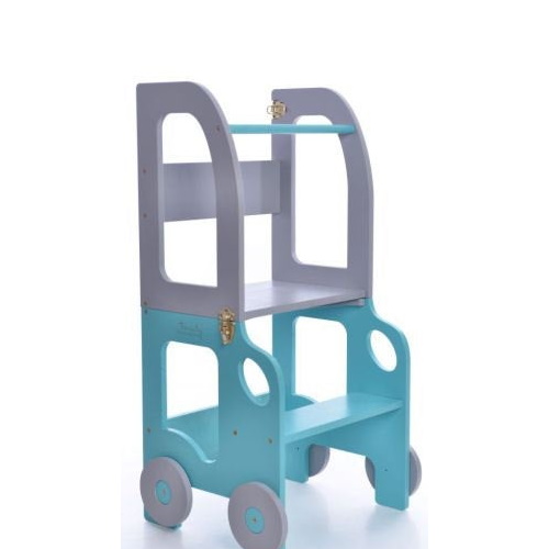Toddler in Family Learning Tower blau grau – Bild 2