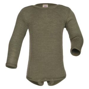Engel Woll-Seidebody langarm olive