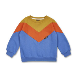 Manitober Kinder Cut & Sew Sweatshirt blau khaki orange