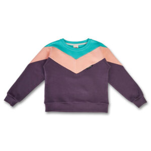 Manitober Kinder Cut & Sew Sweatshirt mint apricot aubergine