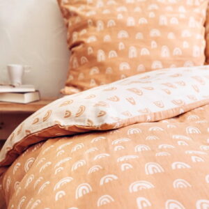 Limas Musselin Bettwäsche - Regenbogen Ocker