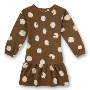 Mädchen-Kleid Braun Dots