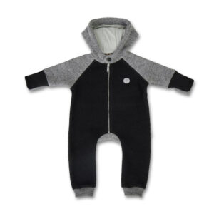Manitober Wollwalk Overall schwarz grau