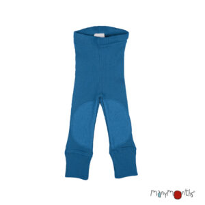 Manymonths Woll-Leggings Mykonos Waters mit Knee Patches
