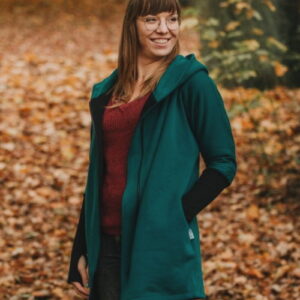 Greyse Coat Hoodie grün