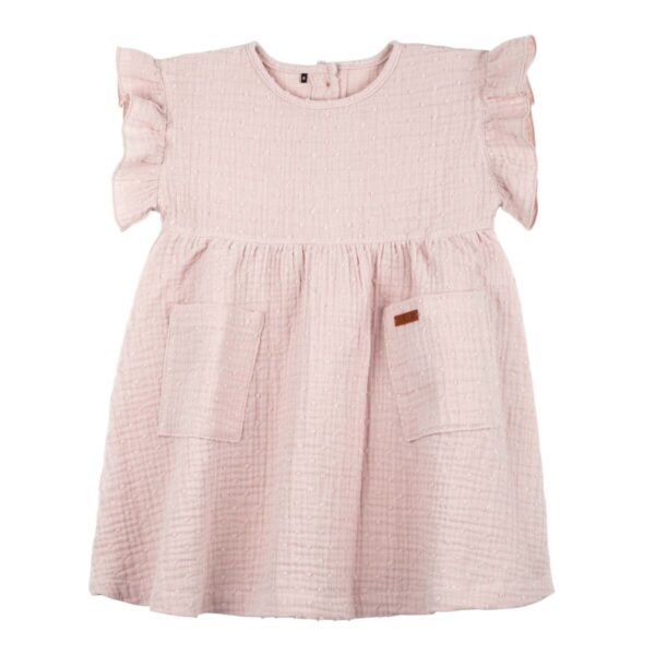 Pure Pure Musselin Kleid pink sand