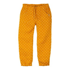 Pure Pure Leinenhose mango gepunktet