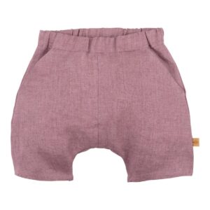 Pure Pure Leinenhose kurz grape