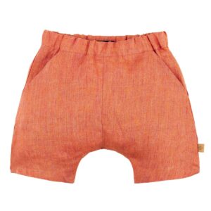 Pure Pure Leinenhose kurz koralle