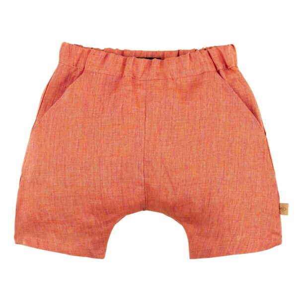 Pure Pure Leinenhose kurz koralle