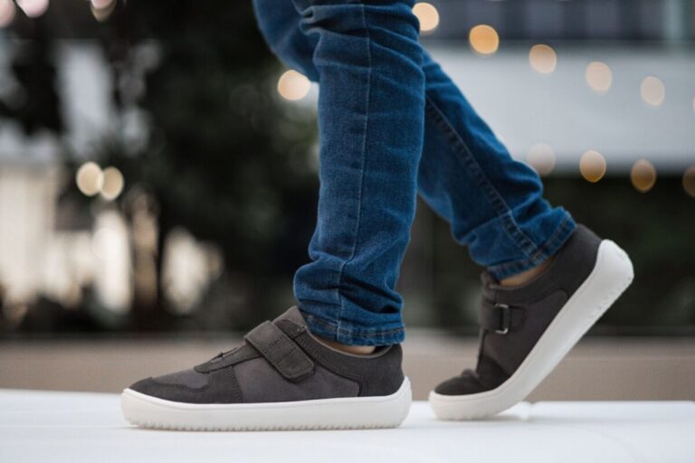 Kinder Barfuß Sneakers Be Lenka Joy - Grey – Bild 4