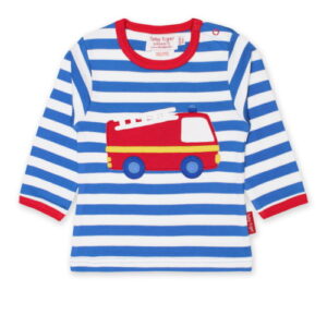 Toby Tiger Langarmshirt Feuerwehr aus Bio-Baumwolle