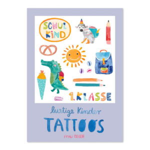 Frau Ottilie Kinder-Tattoos Schulstart