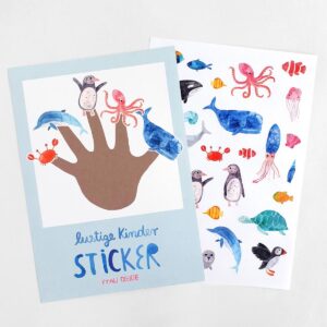 Frau Ottilie Stickerbogen Wildes Meer