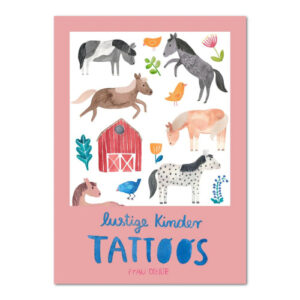 Frau Ottilie Kinder-Tattoos Pferde