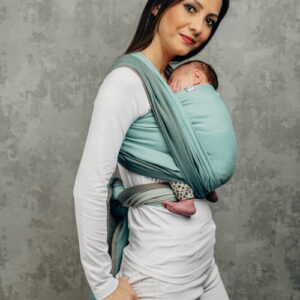 Lennylamb Tragetuch Little Herringbone mint