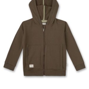 Sanetta-Sweatjacke Olivgrün