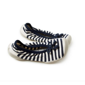 Collégien Ballerinas marine mit Schleife