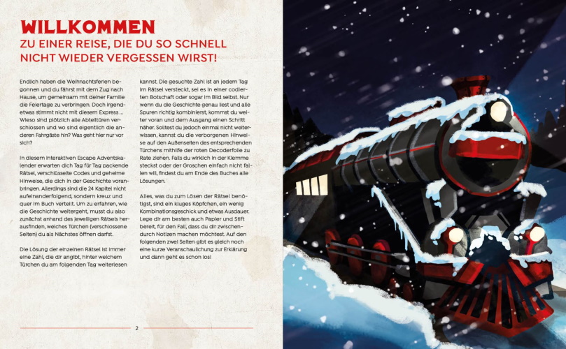 Mein Escape-Adventskalender: Fahrschein ins Ungewisse – Mit Decoderfolie – Bild 2
