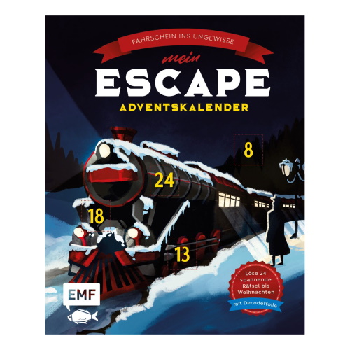 Mein Escape-Adventskalender: Fahrschein ins Ungewisse – Mit Decoderfolie