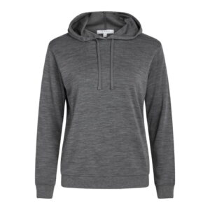 Hust & Claire Woll-Bambus Damen Sweat-Hoodie grau