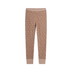 Hust&Claire Woll-Bambus Leggings Blümchen braun